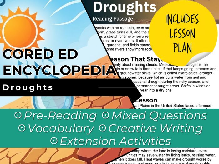 Droughts Reading Comprehension Passage - Cored Ed Encyclopedia