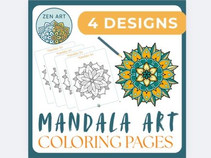 Mandala Art Coloring Pages for Mindful Kids