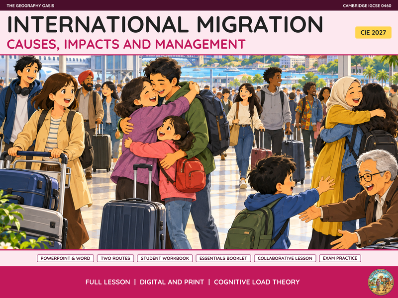 International Migration | Geography Lessons, Slides & Workbooks