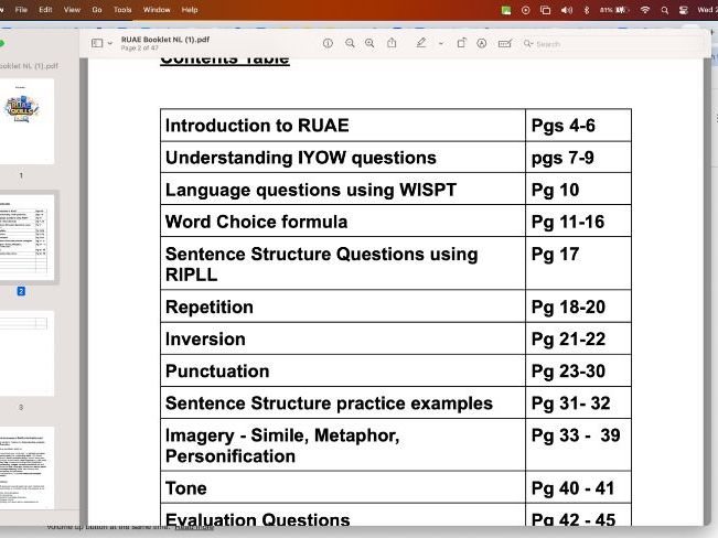 Higher English RUAE success