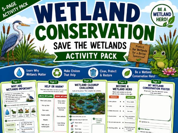 Wetland Conservation Activities | Save the Wetlands | Environmental Science Work