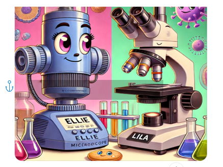 Comparing the light and electron microscope