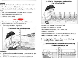 Marine Science 0697 Practicals & Calculations notes- 5 pages