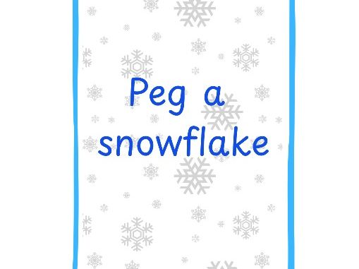 Peg the snowflake