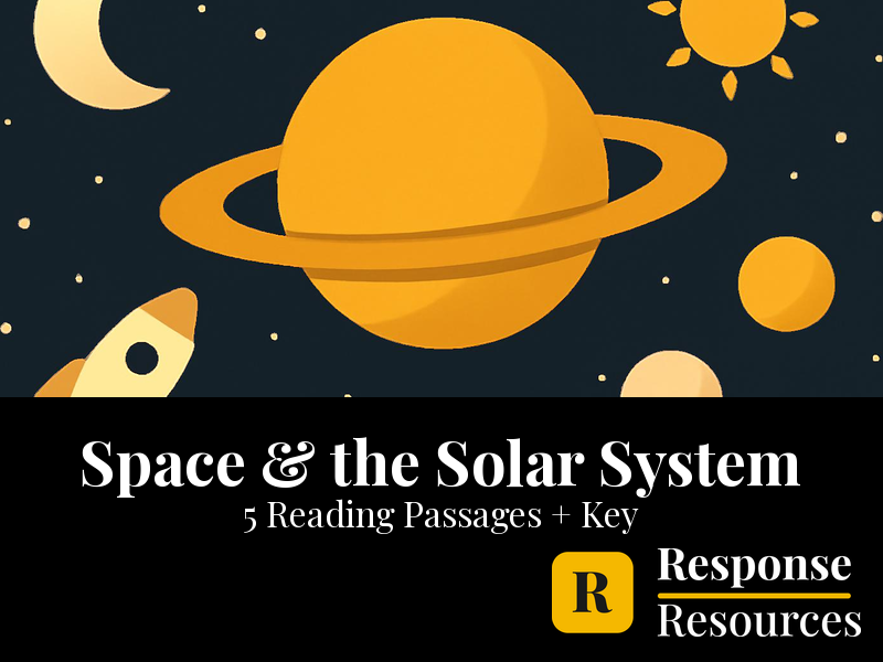 Space & the Solar System Reading Passages - 5 Texts + Questions