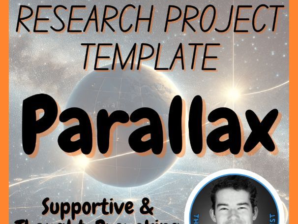 Parallax | Space Science Research Project Template | Digital + Print