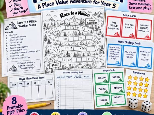 Year 5 Place Value Game | Race to a Million