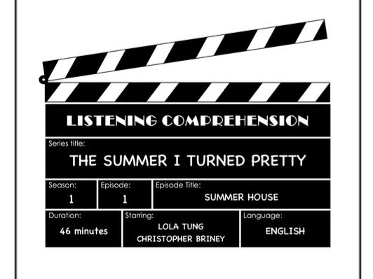 Listening Comprehension Bundle - The Summer I Turned Pretty