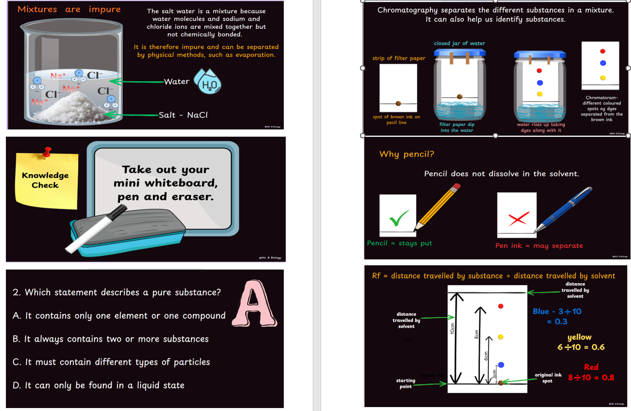 GCSE Chemistry – Chromatography | Rf Calculations/ Chemical analysis ...