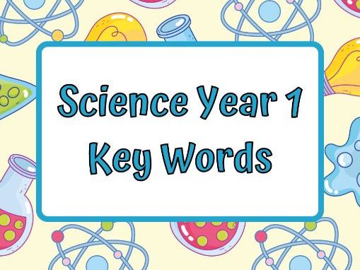 Primary Science Key Vocabulary Booklet – Year 1 (UK National Curriculum)