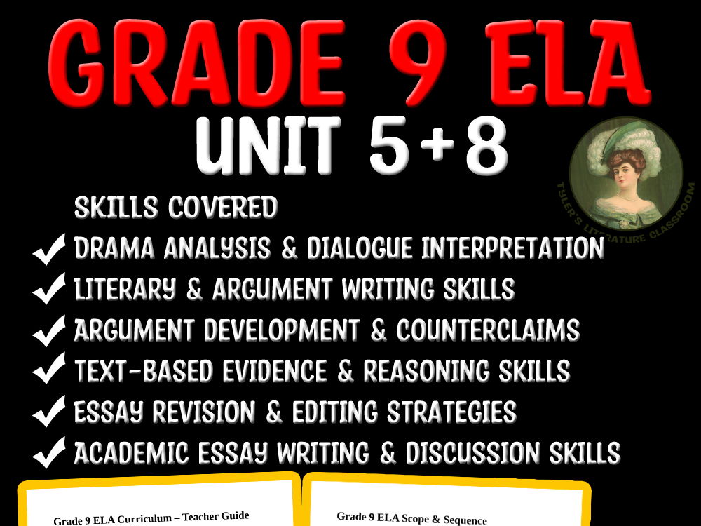 Grade 9 ELA Unit 5 & 8 | Text-Based Analysis & Argument Development