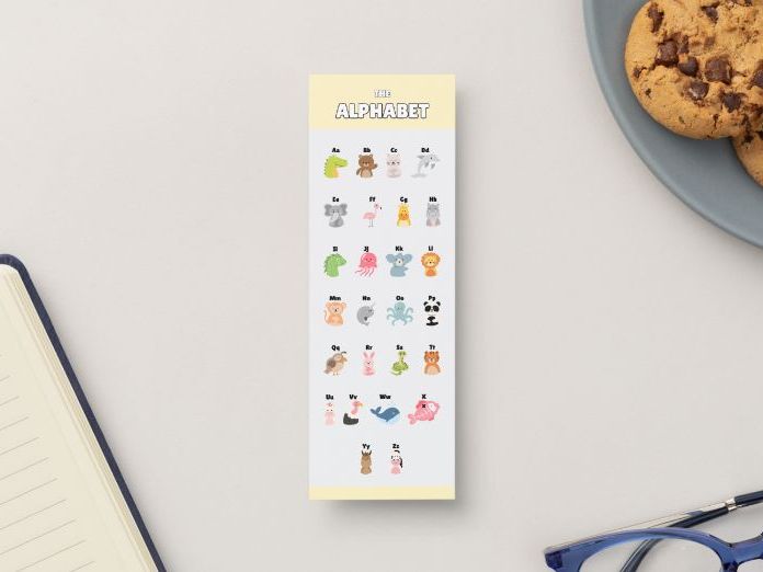 Animal Alphabet Bookmarker