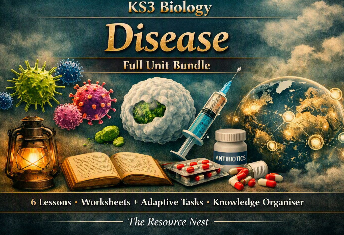 KS3 - Disease – Complete Biology Bundle (6 Lessons + Knowledge Organiser)