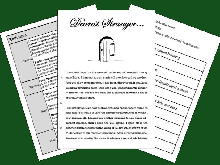 Model Text: Narrative Letter: Dearest Stranger