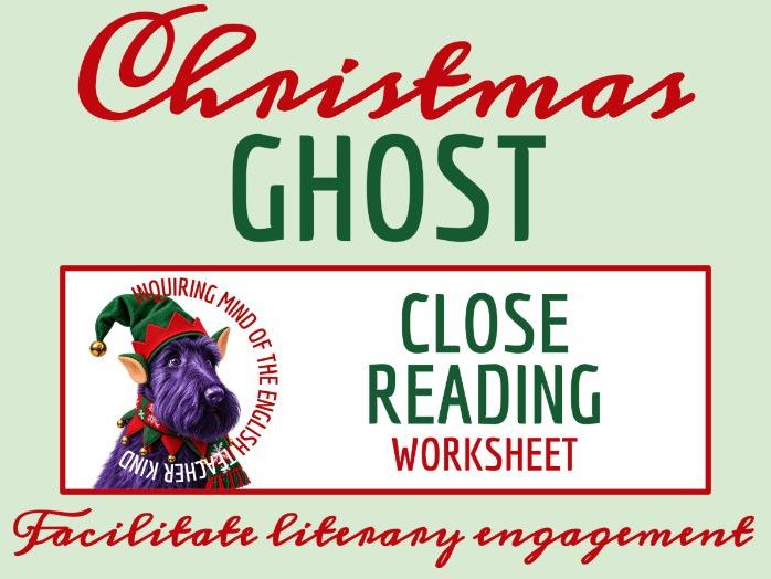 "The Christmas Ghost" by Mary E. Wilkins Freeman Close Reading Analysis Worksheet