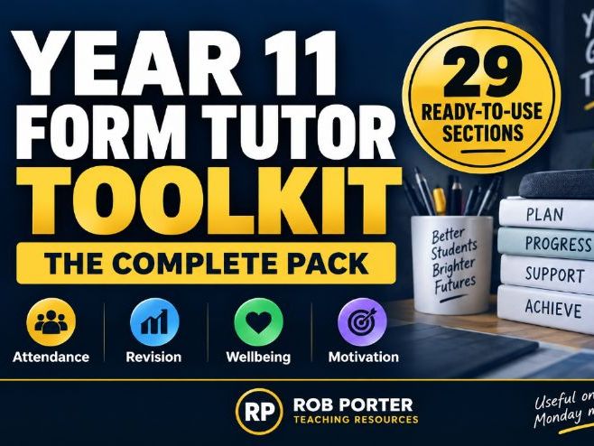 Year 11 Form Tutor Toolkit | GCSE Revision & Pastoral Support
