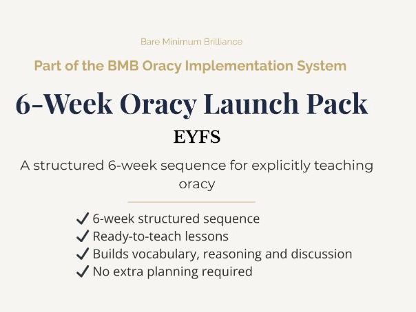 EYFS Oracy Launch Kit | Early Talk & Listening Through Play | Ofsted & EEF Aligned