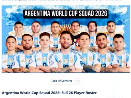 Argentina FIFA 2026 England's opponents in the semi- final Word Search