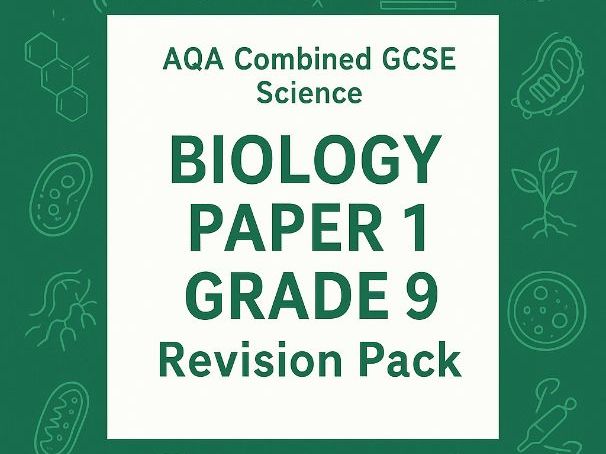 Biology Paper 1 Grade 9 Revision Pack