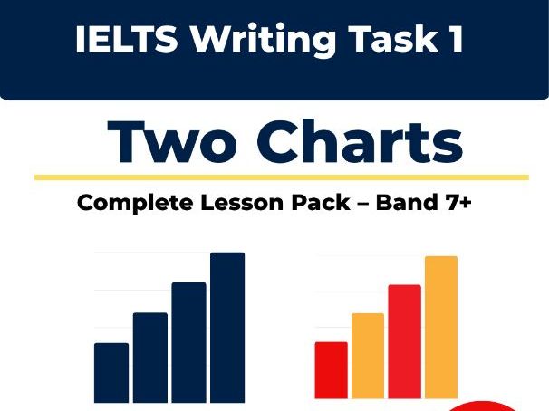 IELTS Writing Task 1 Two Charts – Complete Lesson Pack (Band 7+)