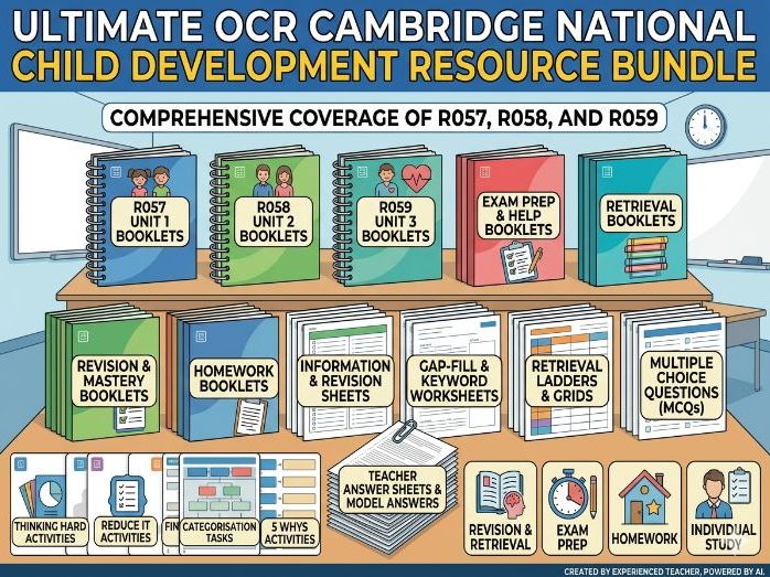 OCR Cambridge National Child Development Ultimate Resource Bundle (R057, R058 & R059)