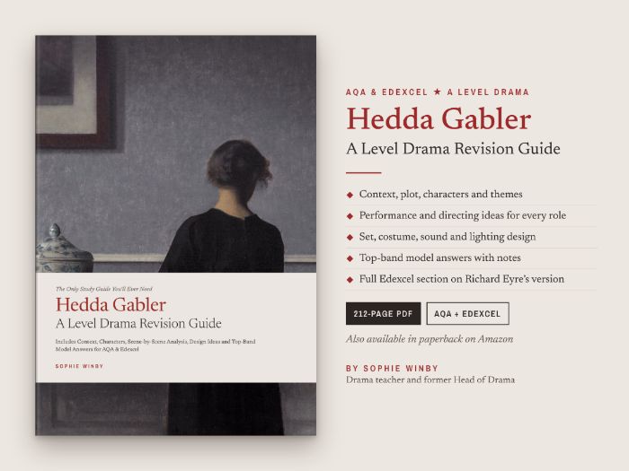 Hedda Gabler revision guide for A Level Drama and Theatre (AQA and Edexcel)