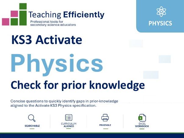 Check for prior knowledge KS3 Physics Activate