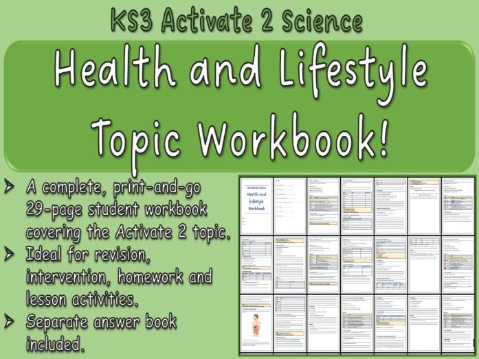 Health and Lifestyle Workbook KS3 Activate 2 Science