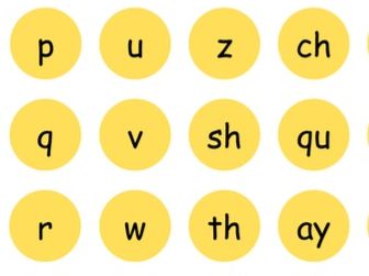 Read Write Inc flowers sound matching activity