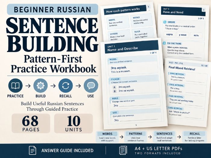 Russian Sentence Building Practice