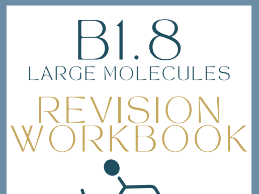 T Level Health B1.8 (Large Molecules) revision work booklet with answers