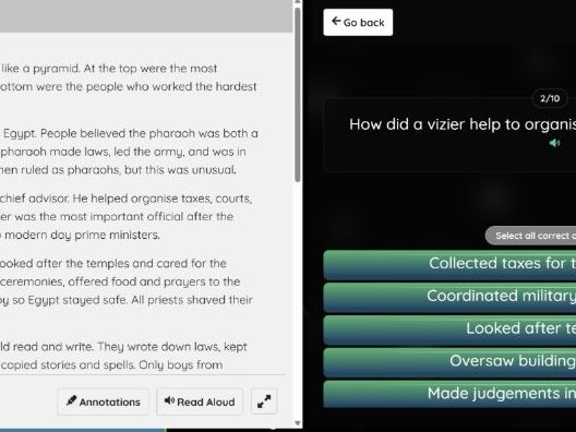 Ancient Egypt - Society Interactive Comprehension