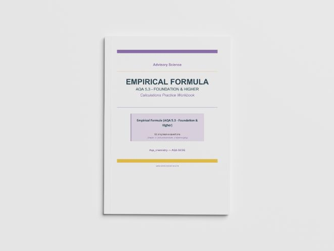 Empirical Formula Calculations - AQA GCSE Chemistry Practice Book