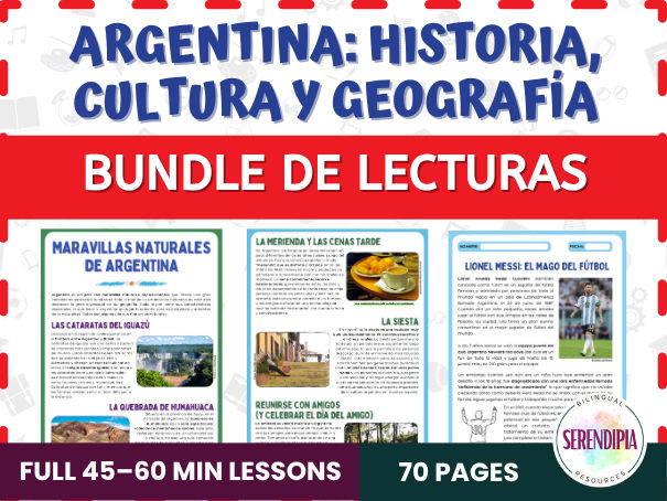 Argentina Culture Reading Passages and Activities in Spanish B2-C2 Level | Latin America