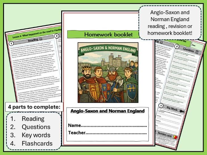 Anglo-Saxon and Norman Reading Booklet