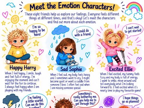 Meet the Emotion Characters | SEND, SEMH & PSHE