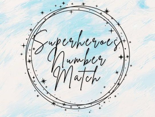 Superheroes - Number Match