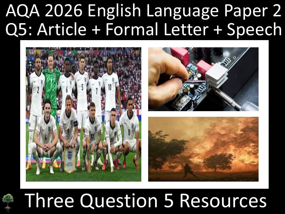Three Question 5: AQA 2026 English Language Paper 2 | Speech, Article + Formal Letter
