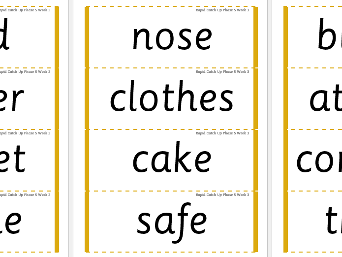 Rapid Catch Up Phase 5 Week 3 (Supports Little Wandle)