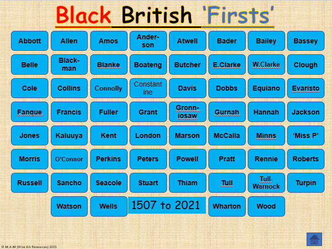 Black British Firsts (power point)