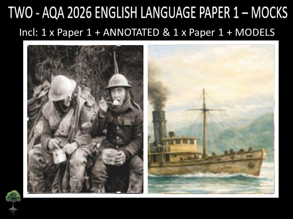 TWO - AQA PAPER 1 | 2026 FULL MOCKS | + ANNOTATED + MODELS