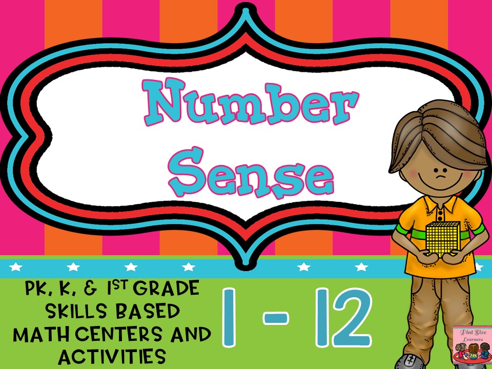 Number Sense 1-12 ~ Center Activities and Worksheets