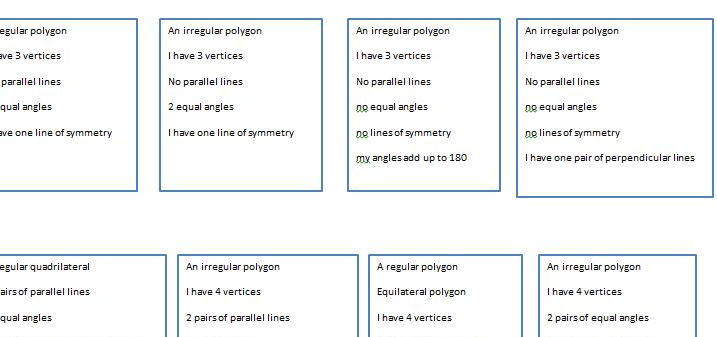 Shape matching to properties