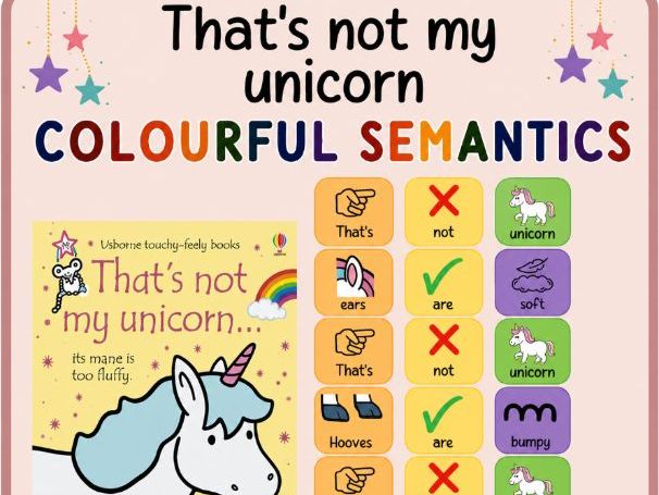 That's not my unicorn colourful semantics