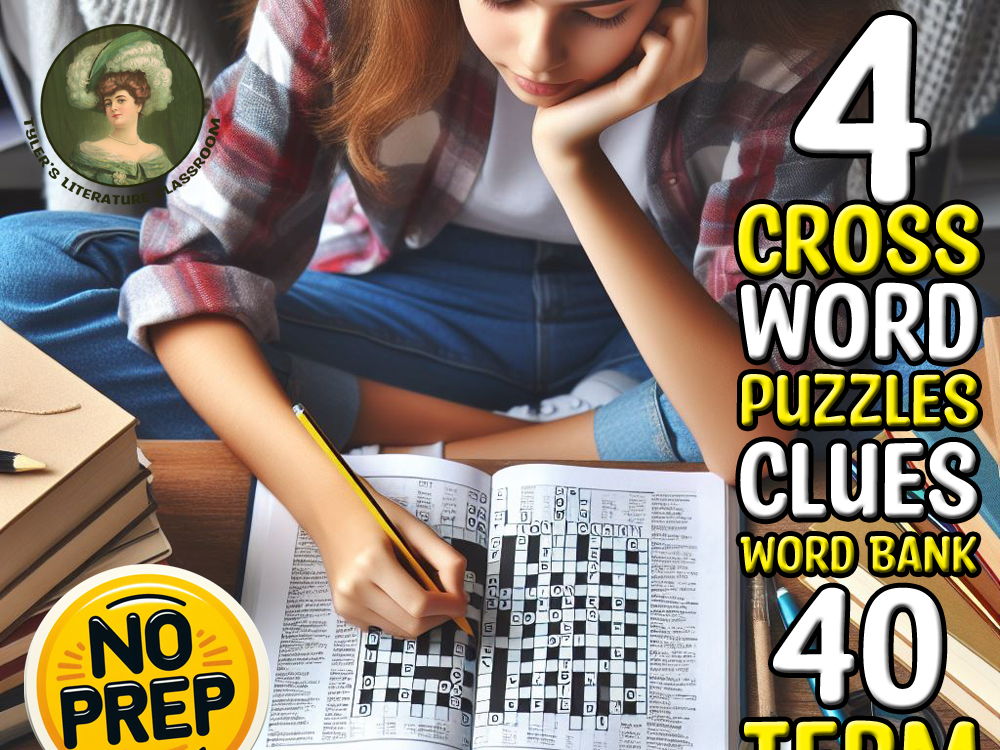 Literary Devices #1-4 ELA Vocabulary Crossword Puzzle