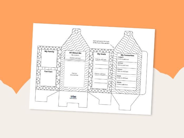 KS2 All About Me Lantern activity
