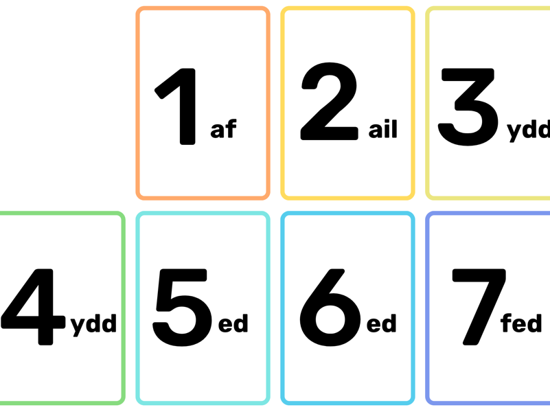 Welsh Dates Cards