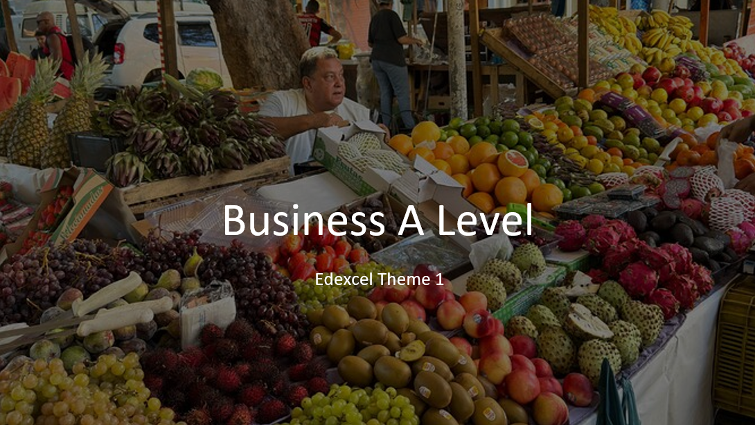 Edexcel A Level Business Theme 1: Marketing and People Complete Bundle