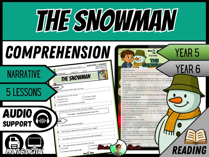 The Snowman | Reading Comprehension | Year 5/6