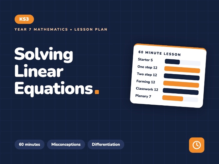 Year 7 Solving Linear Equations | Complete Lesson Plan